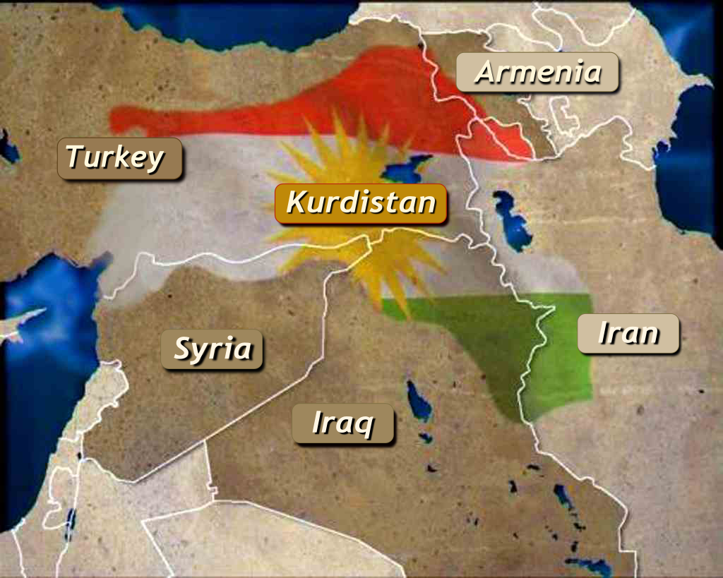 Map of Kurdistan